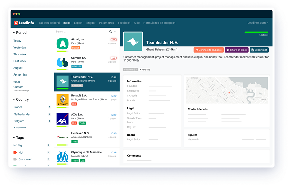 Leadinfo- Outil - Leads